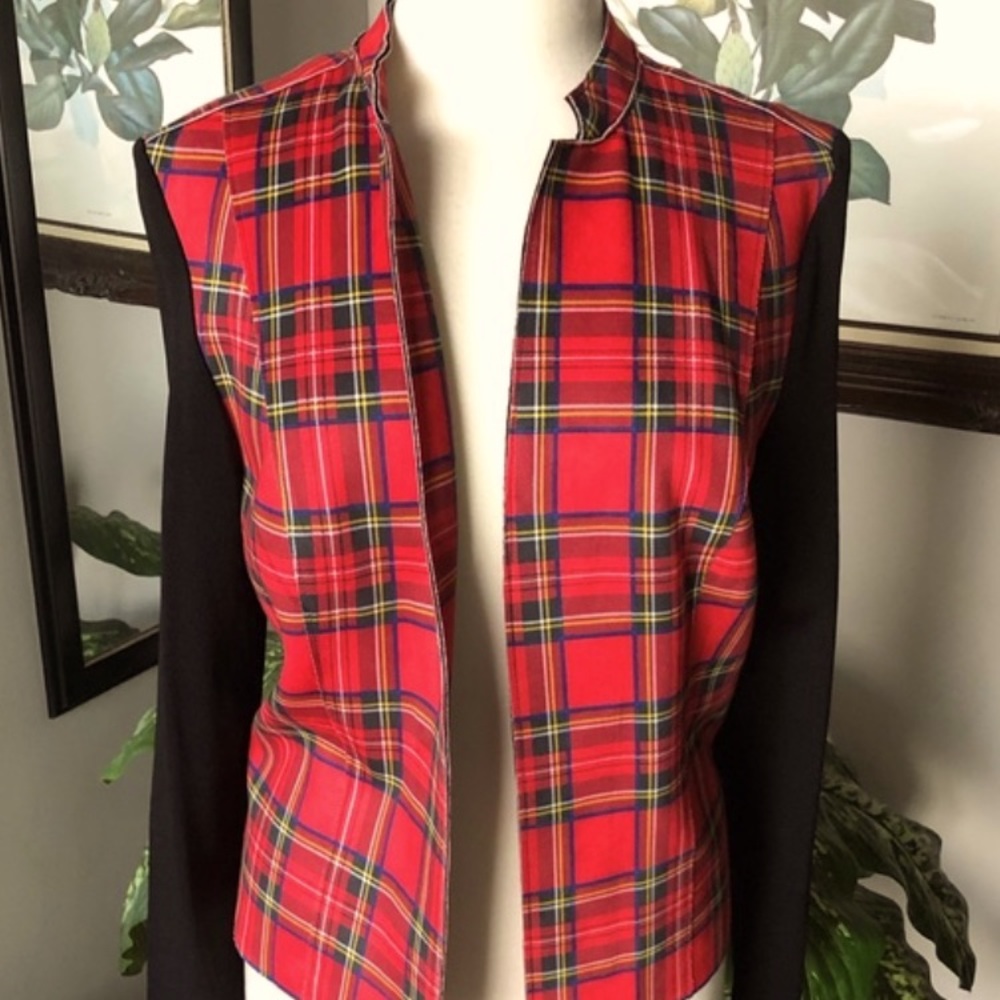 NWOT Nygard Red Tartan Plaid Swacket